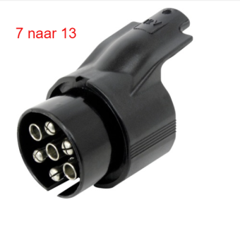 adapter 7 naar 13 polig connector