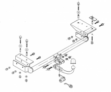 Trekhaak Daewoo Lanos Hatchback 1997-2004 Vaste trekhaak