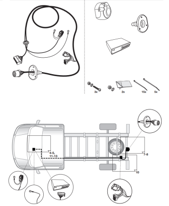 kabelset camper trekhaak 13 polig specifiek