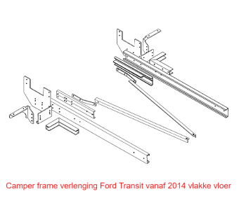 Frame verlenging chassis trekhaak Fiat ducato x250 2006 tot 2014