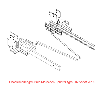 Frameverlenging mercedes sprinter type 907 vanaf 2018