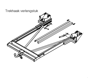 trekhaak Riviera 55P verlengstuk Fiat ducato